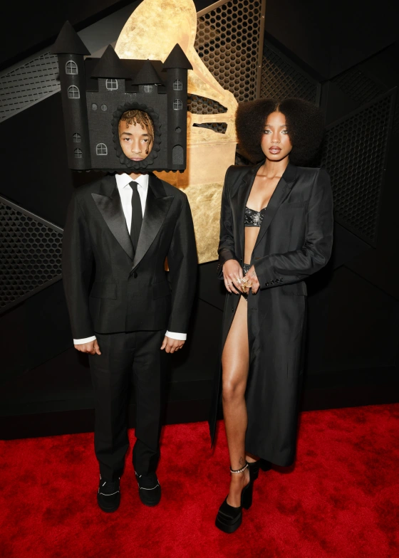 Jaden Smith and Willow Smith at The 67th Annual Grammy Awards Sunday.Francis Specker / CBS