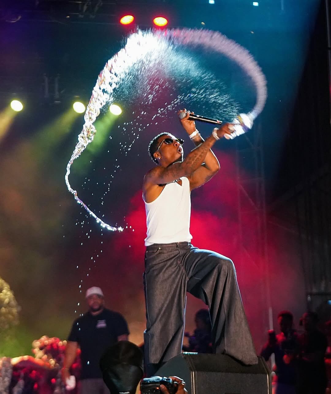 More Than Music: How Wizkid’s Water-Splashing Became a Signature Concert Experience